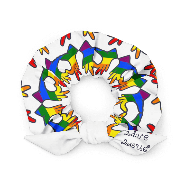 Vibrant Swirl All-Over Print Scrunchie product image (1)