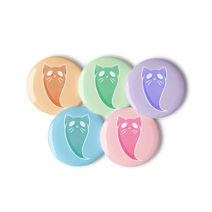 Ghost cat badges product image (3)