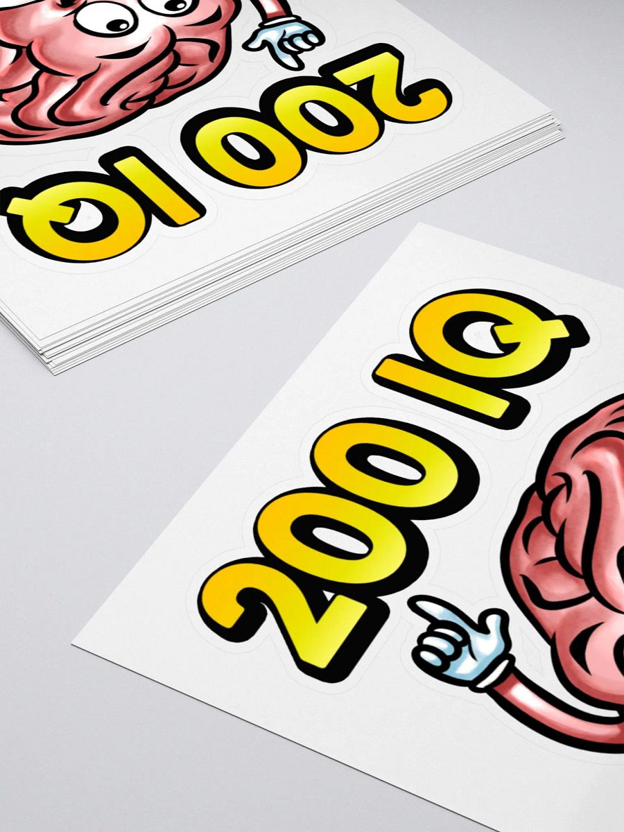 200 IQ Kiss Cut Sticker product image (4)
