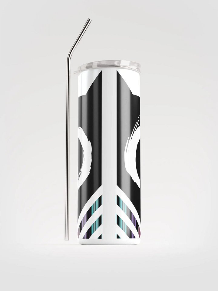 OptimusProcrastinus PowerUP Tumbler (Black on White) product image (1)