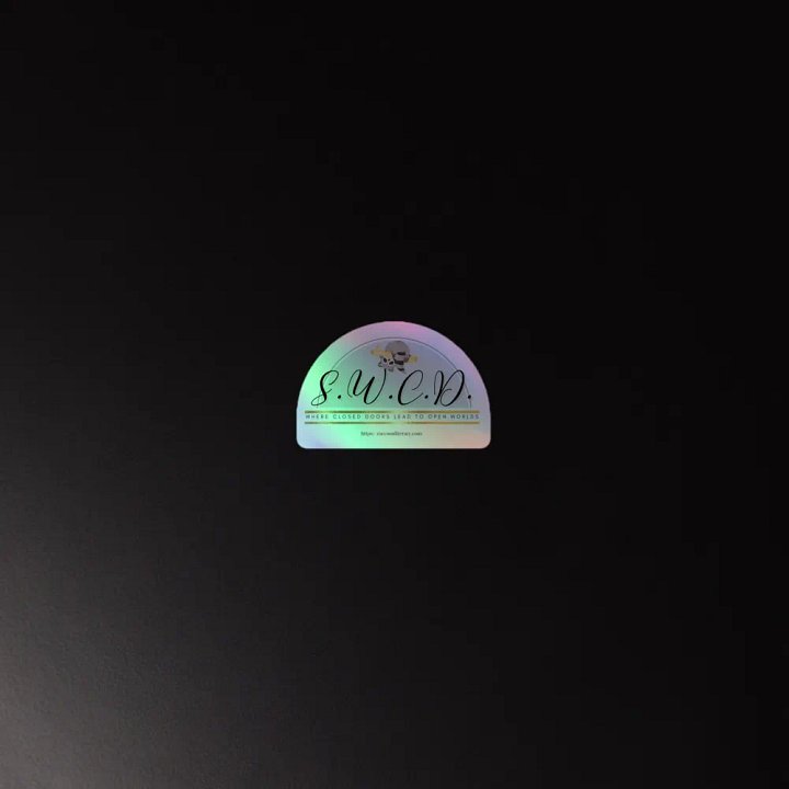 S.W.C.D. Kiss-Cut Holographic Sticker Sheet product image (2)