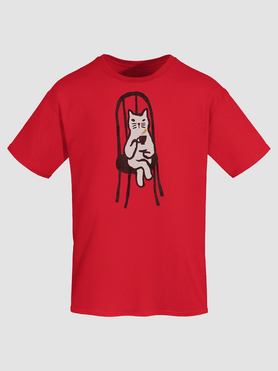 Afternoon tea with cat graphic t-shirt product image (7)