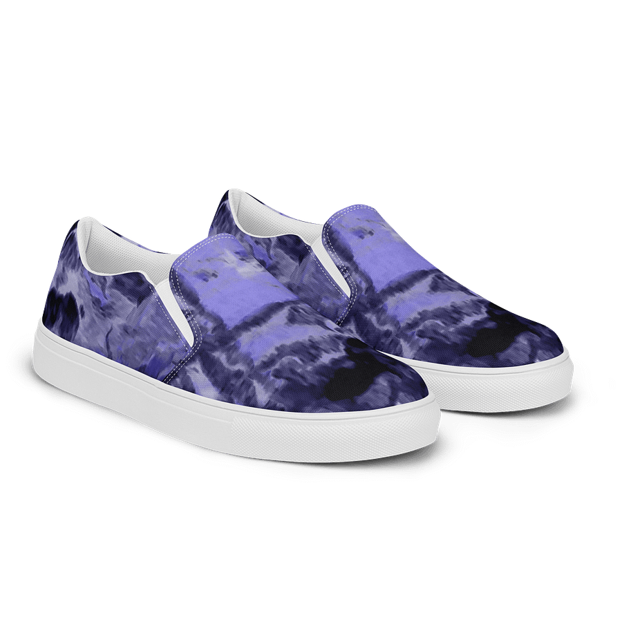 Purple Fluid Art Canvas Shoes product image (2)