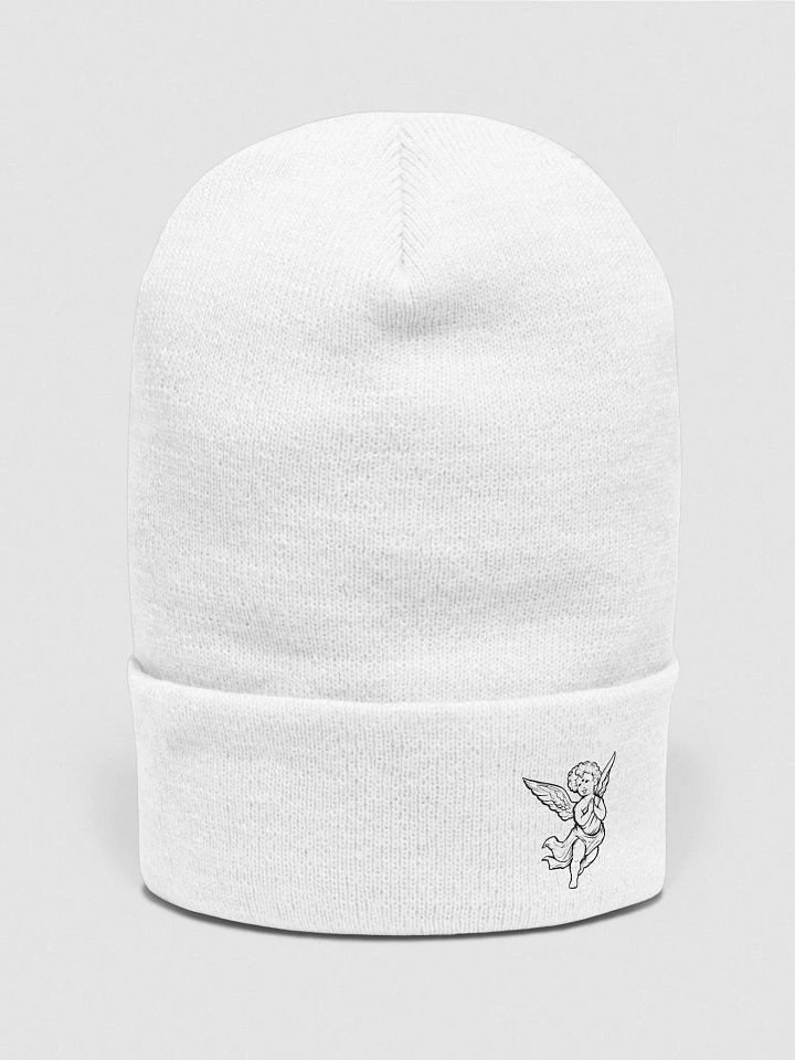 Angel Beanie (Black Embroidery) product image (1)