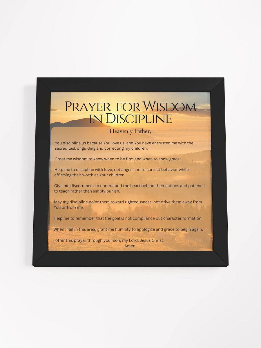 Prayer for Wisdom in Discipline - Square product image (4)