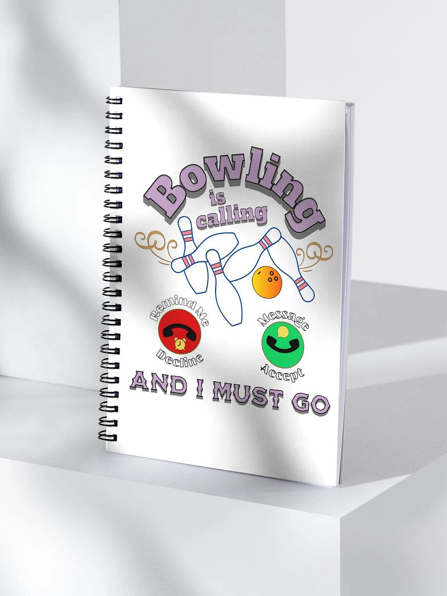 Bowling is Calling Spiral Notebook product image (3)