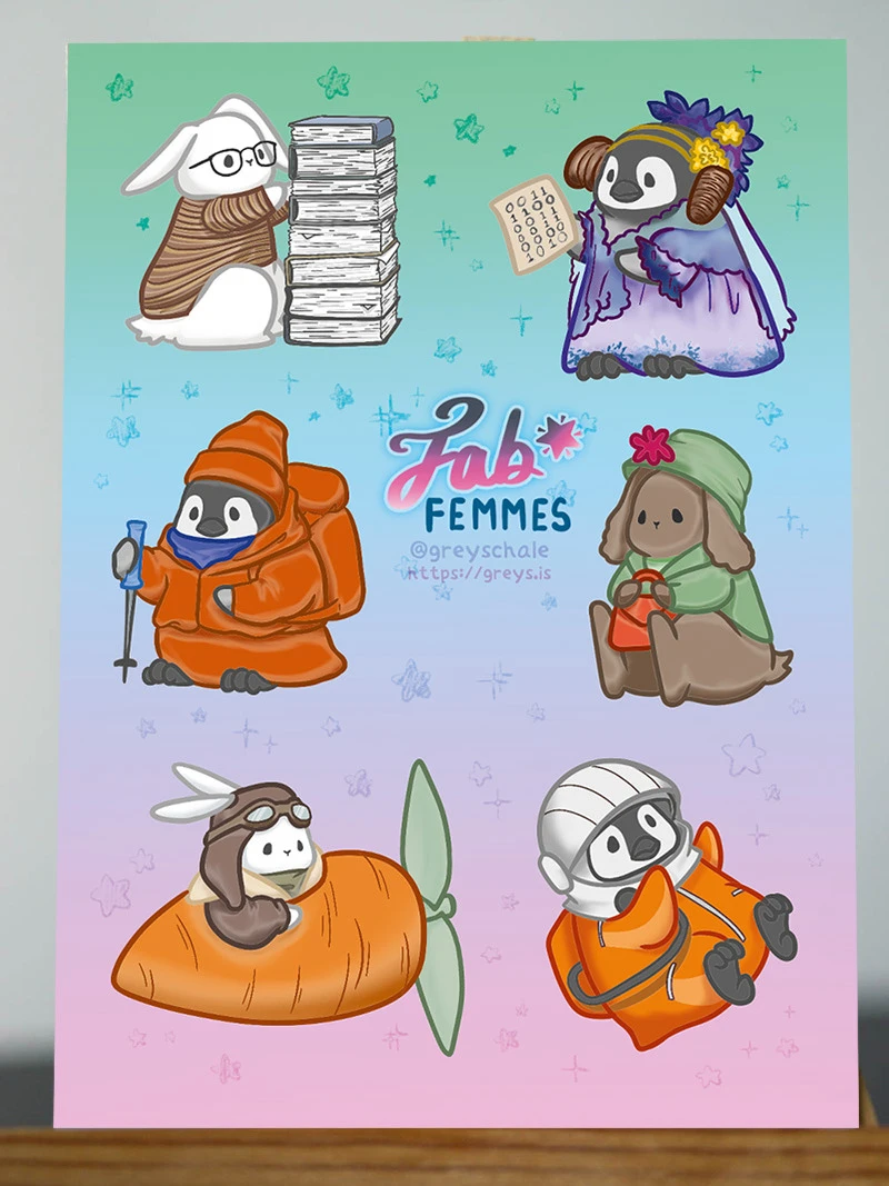 Fab Femmes Sticker Sheet product image (1)