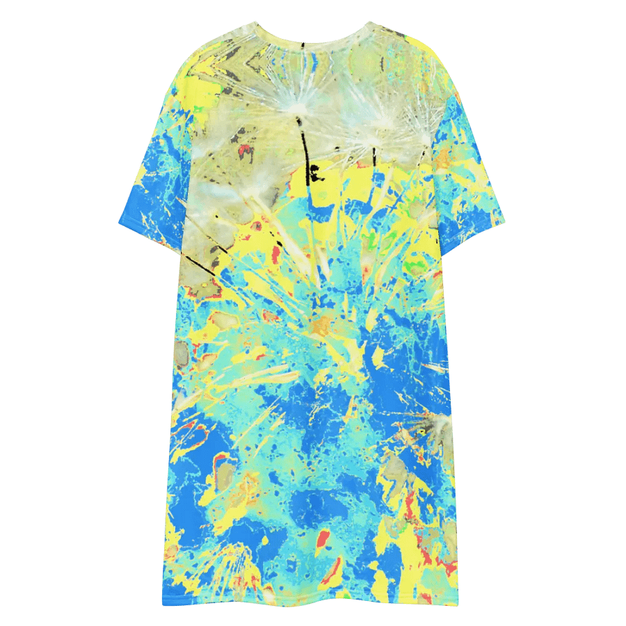 Cool Abstract Dandelion Seeds Ladies T Shirt Dress product image (7)