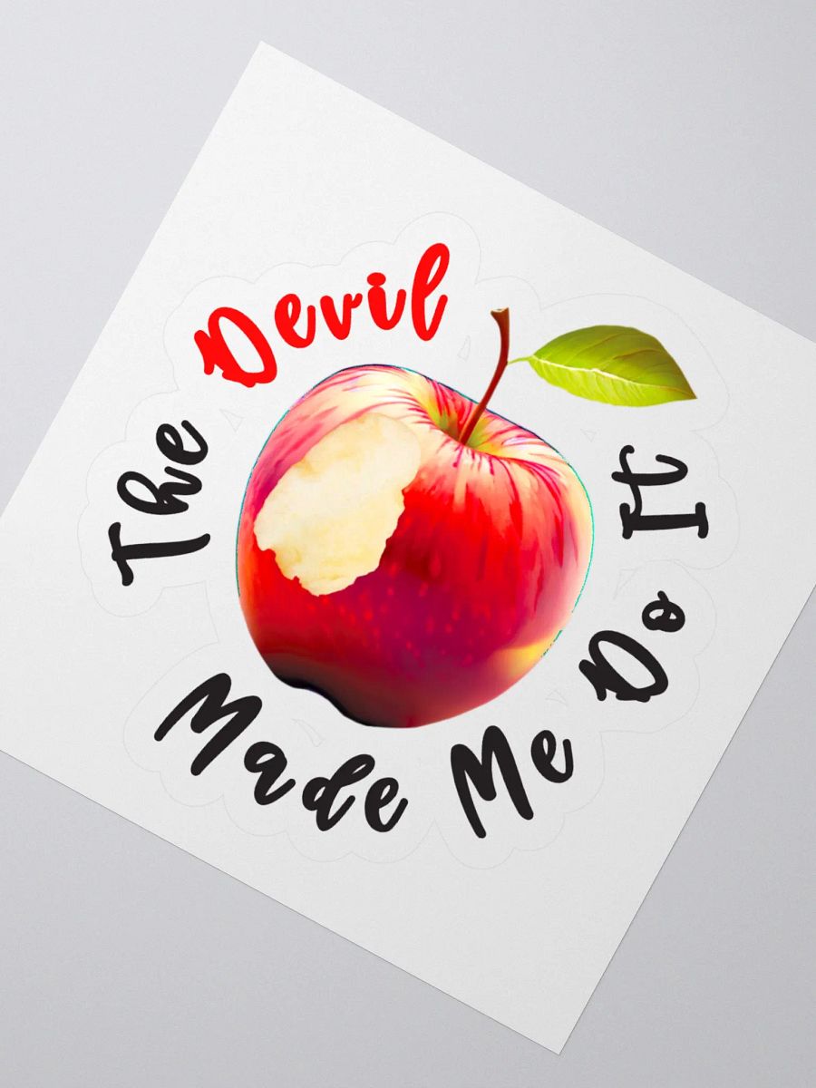 The Devil Made Me Do It Kiss Cut Stickers product image (5)