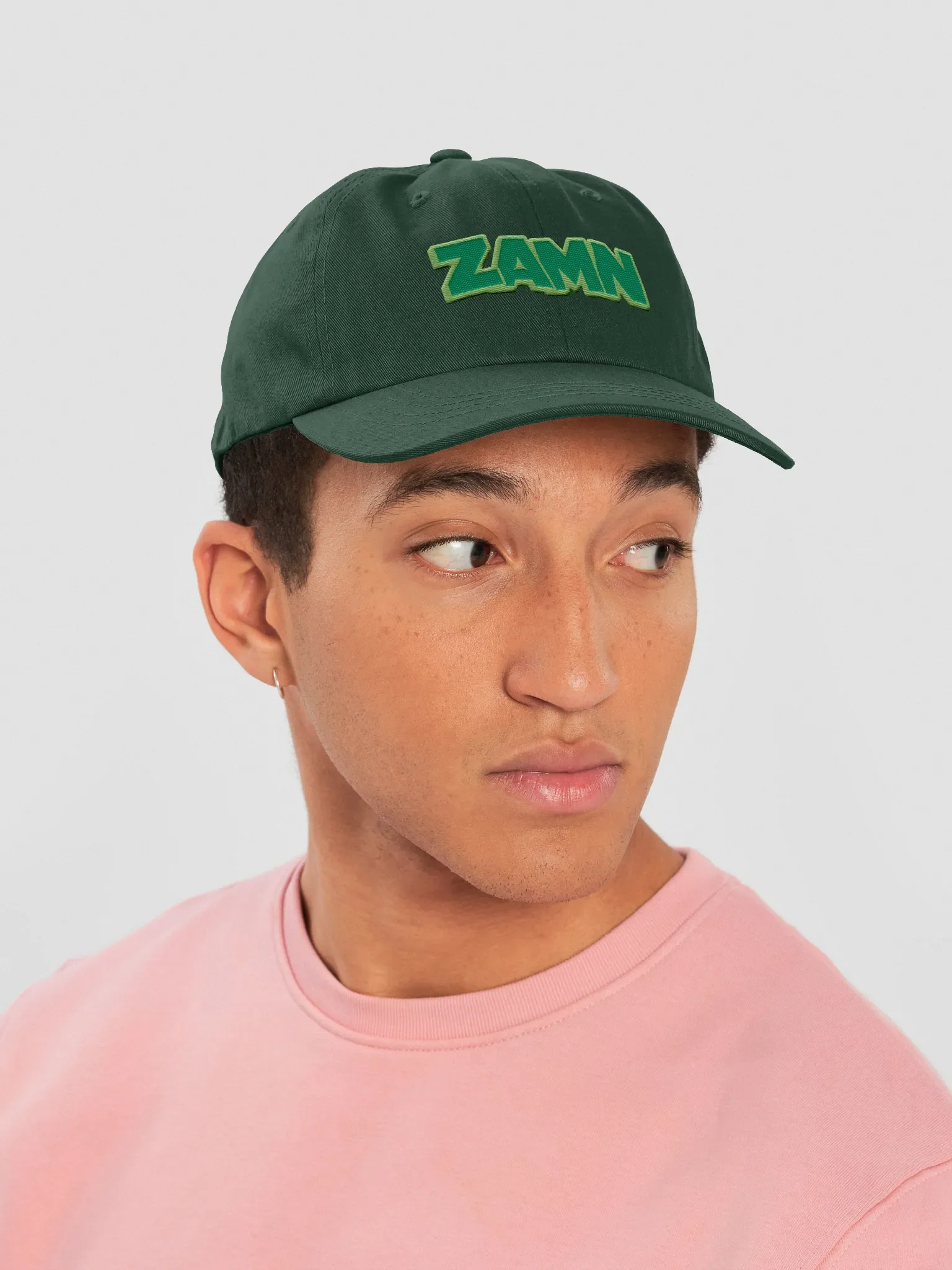 ZAMN Invisi-Logo Dad Hat: Spruce product image (3)