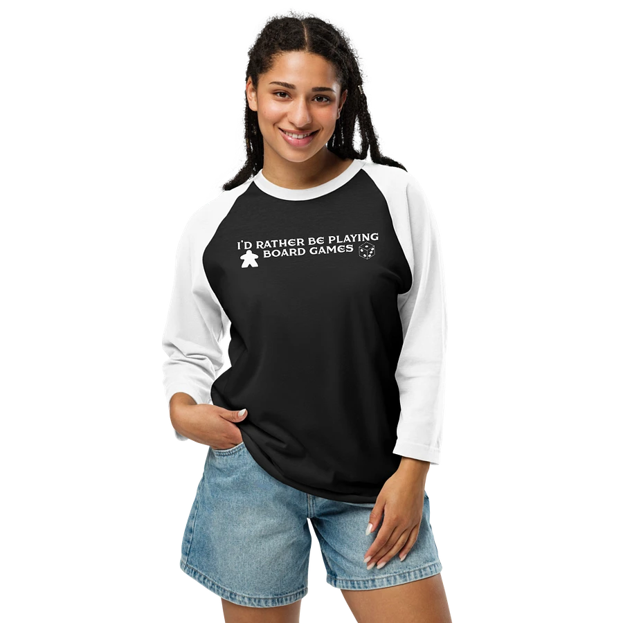 I'd Rather Be Playing Board Games Baseball Tee product image (7)