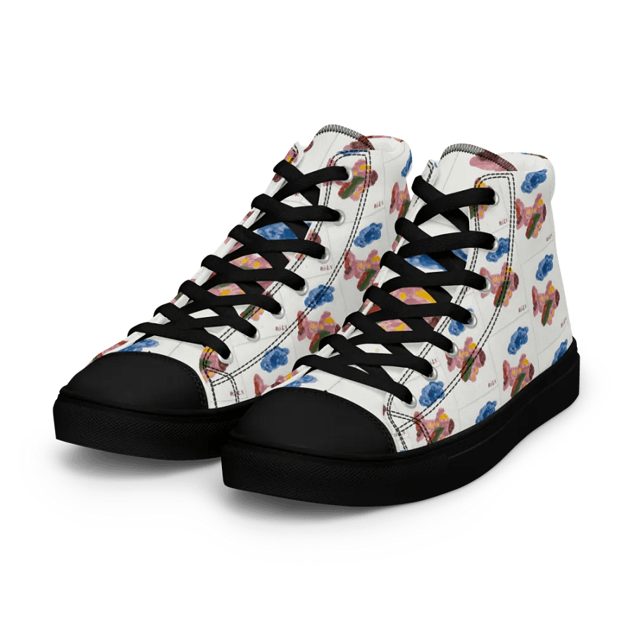 Kid Airplane (Women's High Top Canvas Shoes) product image (1)