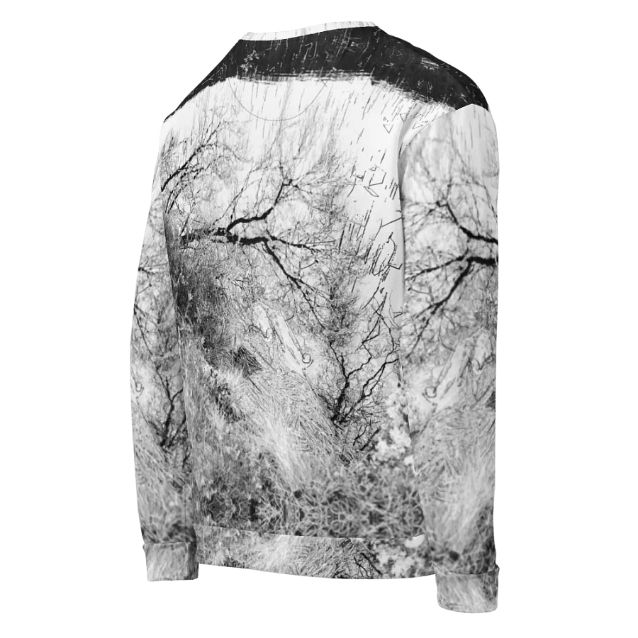 Monochrome Winter Lochan Reflections Unisex All Over Print Sweatshirt product image (3)