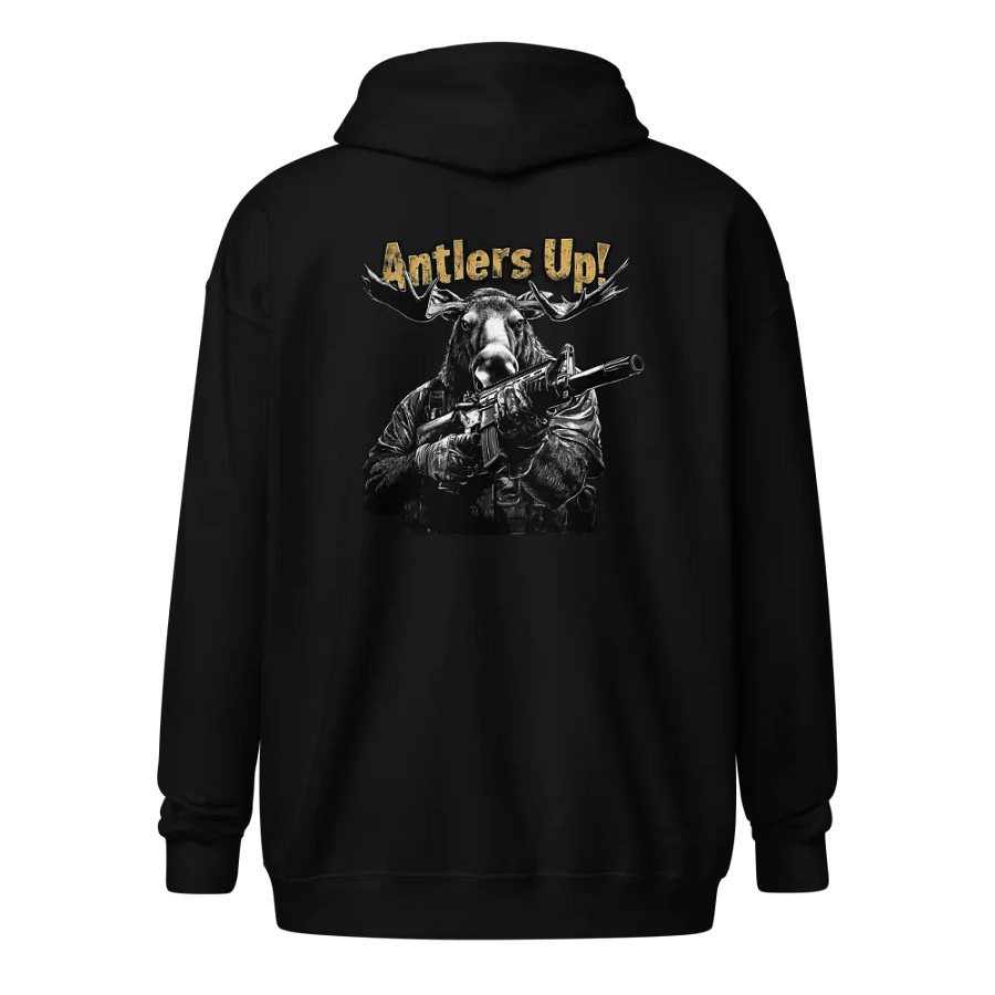 Antlers Up! Moose PMC Hoodie Zip-Up product image (1)