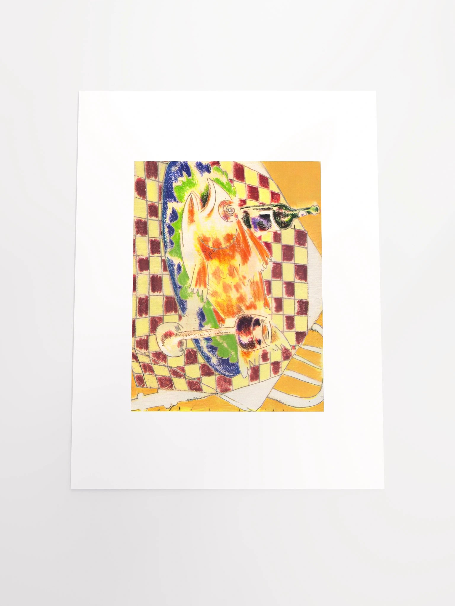 Feast with Checkered Cloth print (undated) product image (5)