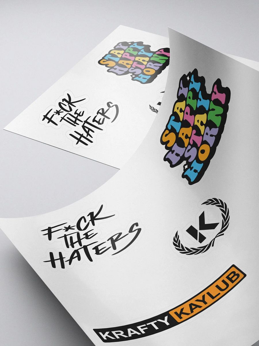 NSFW Kiss cut stickers product image (4)