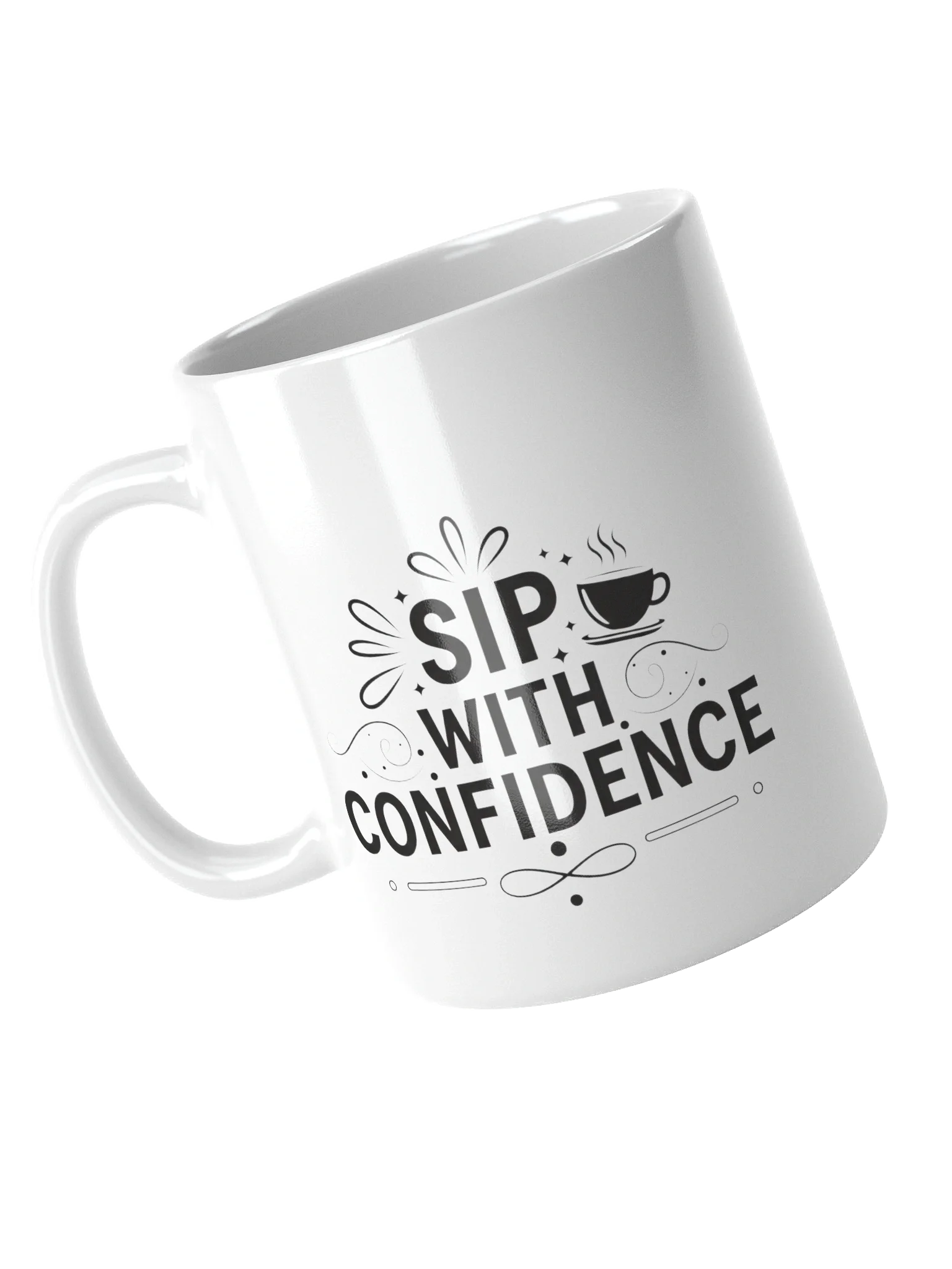Sip with Confidence Mug – Bold Coffee Cup for Motivated Go-Getters | Perfect Gift for Office & Home product image (4)