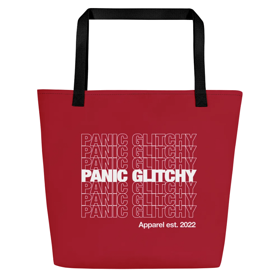 Panic Glitchy Grocery (white edition) Tote Bag product image (1)