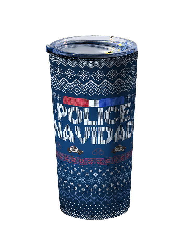 Police Navidad 20oz Stainless Steel Tumbler product image (2)