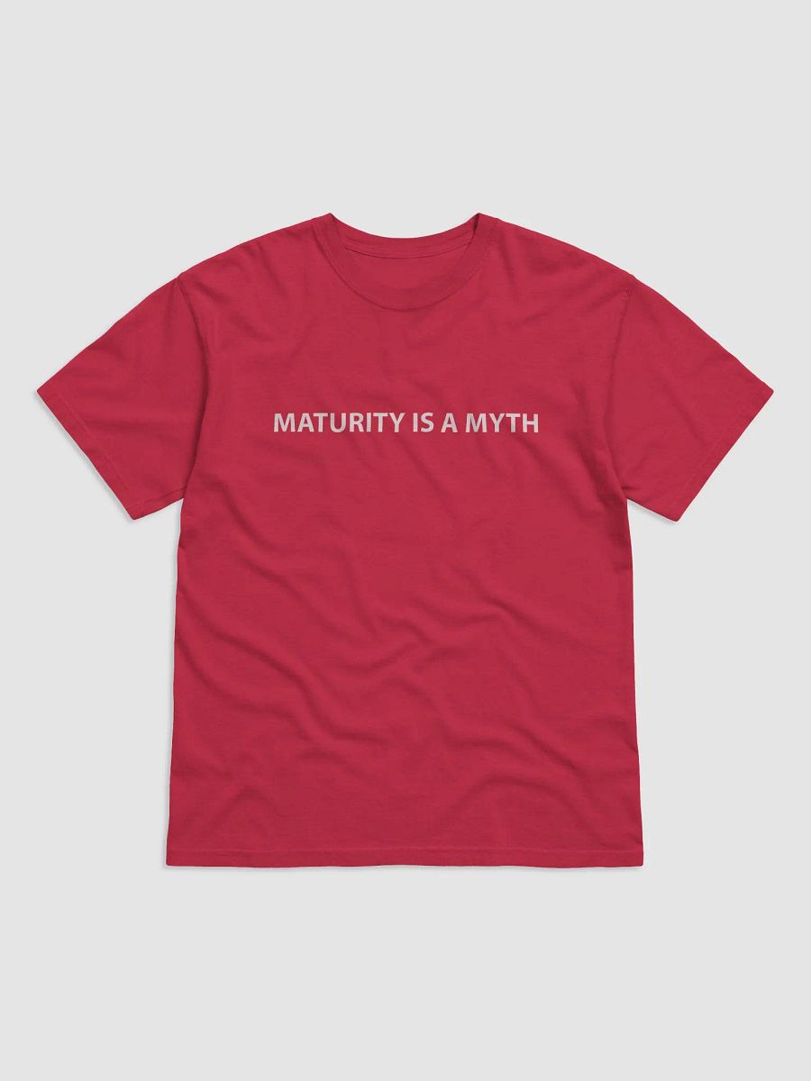 Maturity Is A Myth Red Tee product image (1)