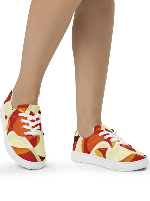 Sunset Fiesta | Women's Lace-Up Canvas Shoes product image (2)