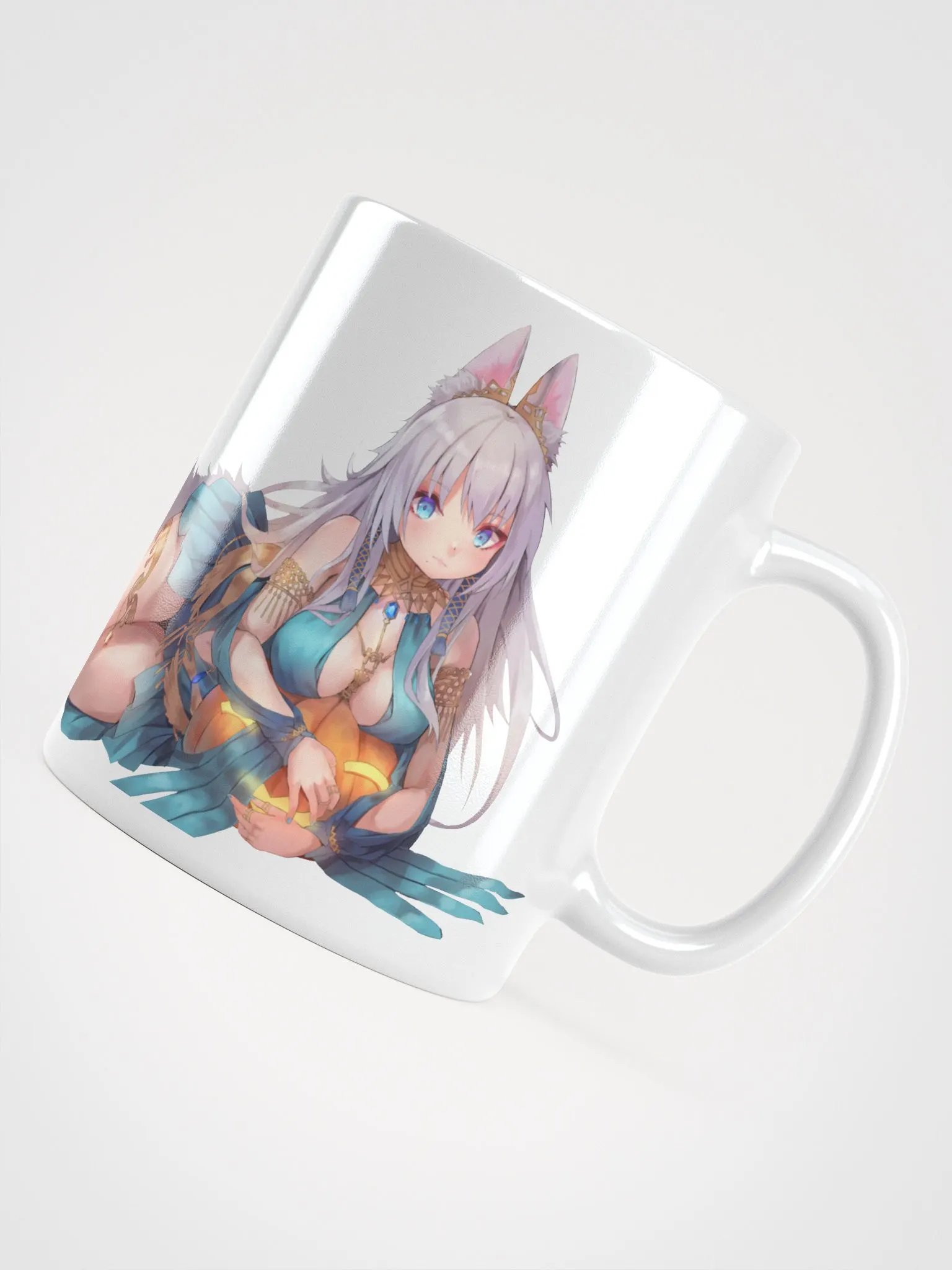 Halloween Paws White Glossy Mug product image (4)