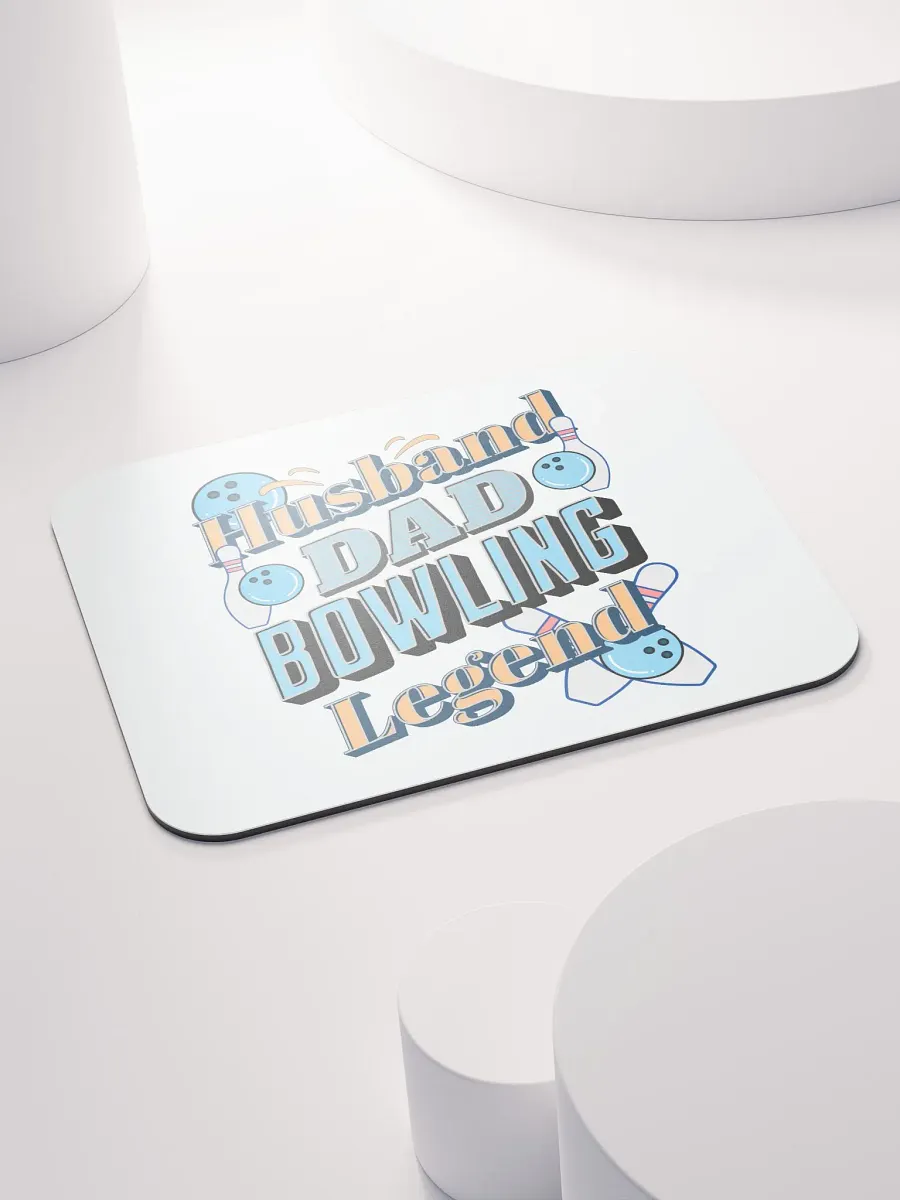 Husband Dad Bowling Legend Mouse Pad product image (4)