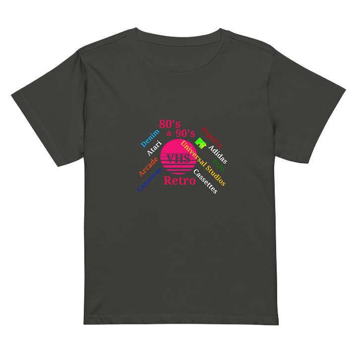 Nostalgic VHS Dreams High-Waisted Tee product image (2)