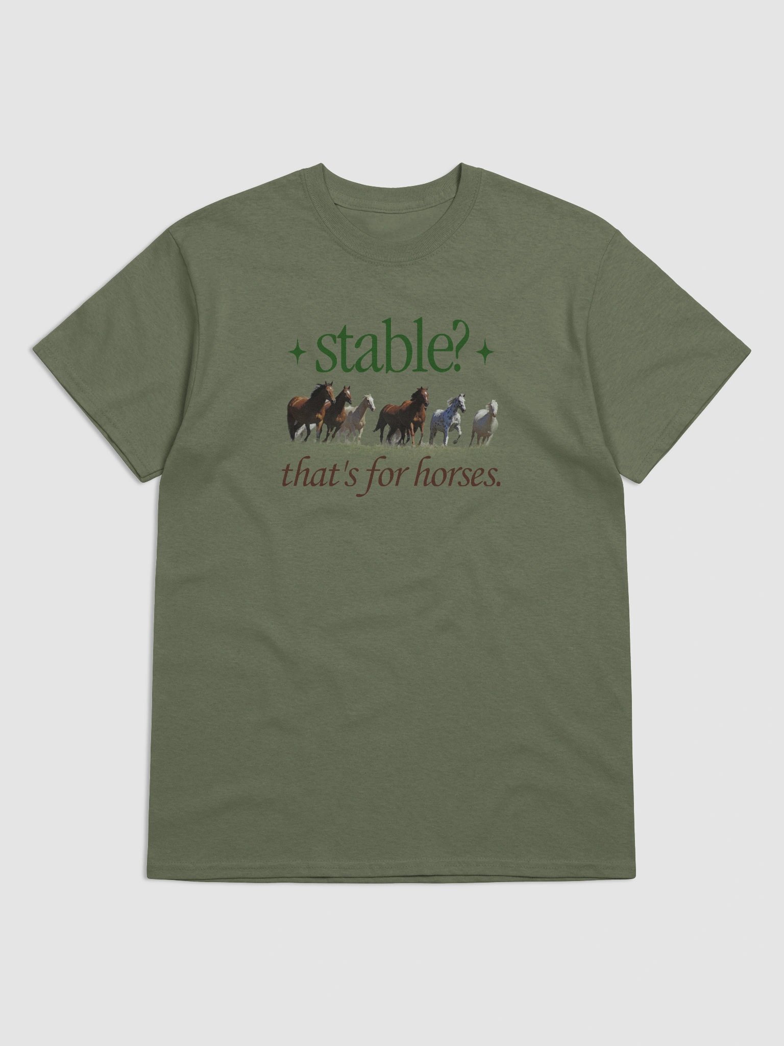 Stable? That's for horses T-shirt product image (39)