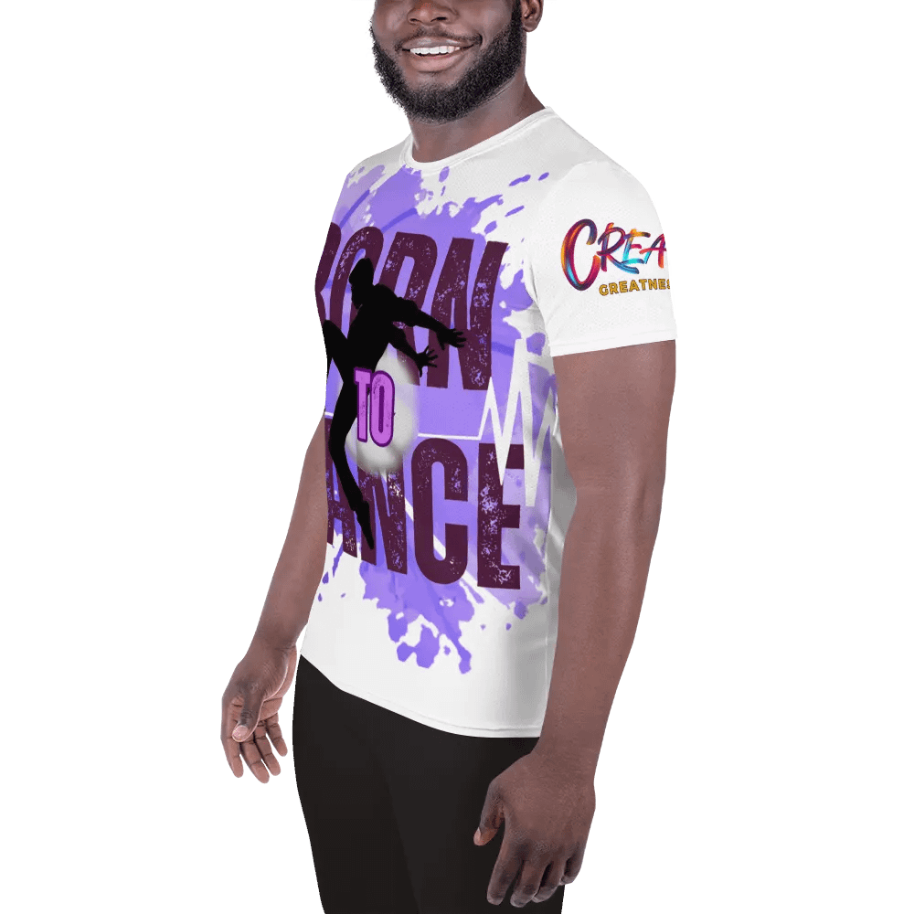 Born to Dance His Silhouette Huge Print Athletic Tee product image (11)
