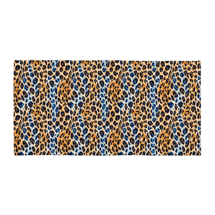 Blue Brown Leopard Towel product image (1)