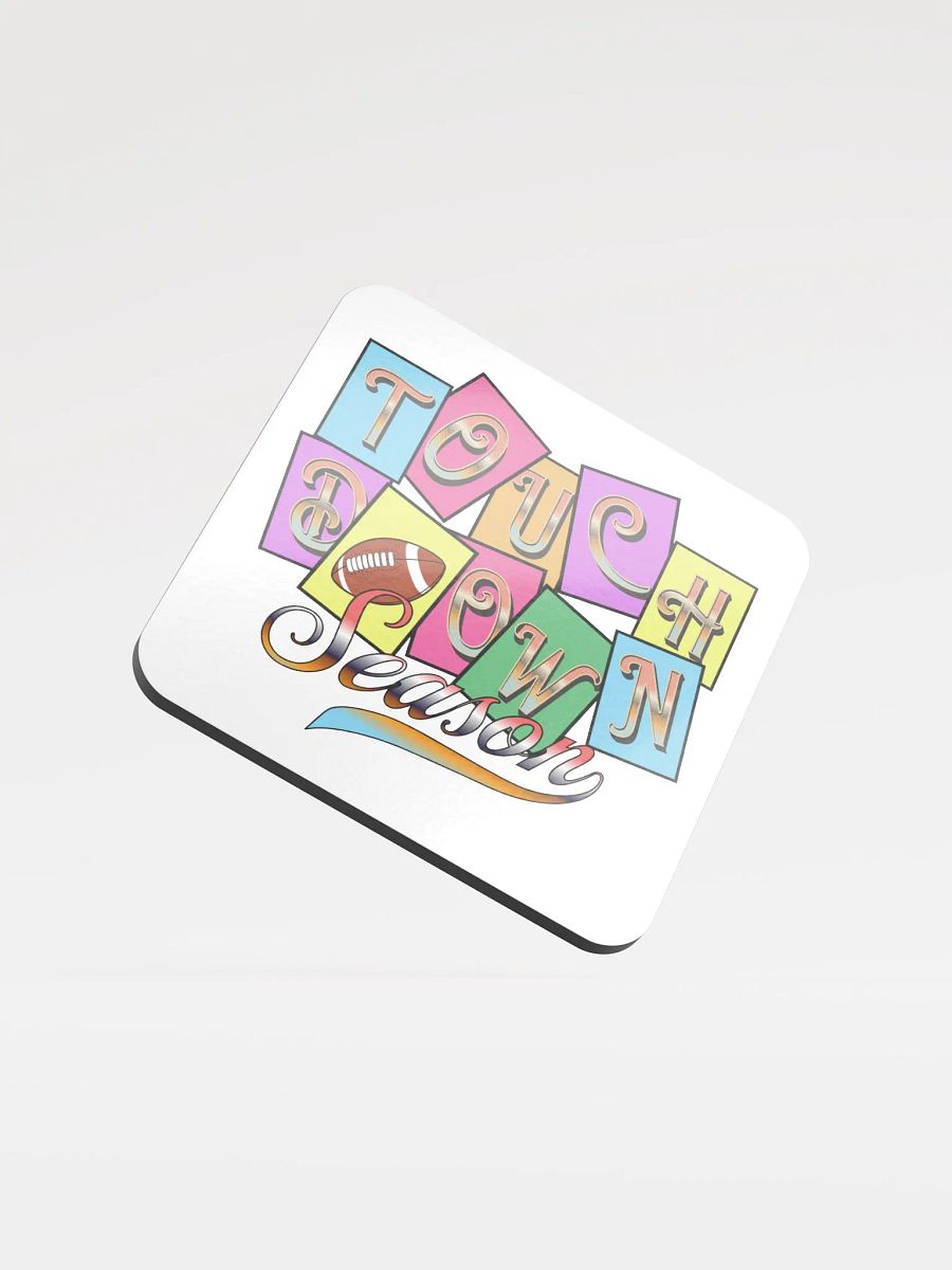Touchdown Season Glossed Cork Coaster product image (1)