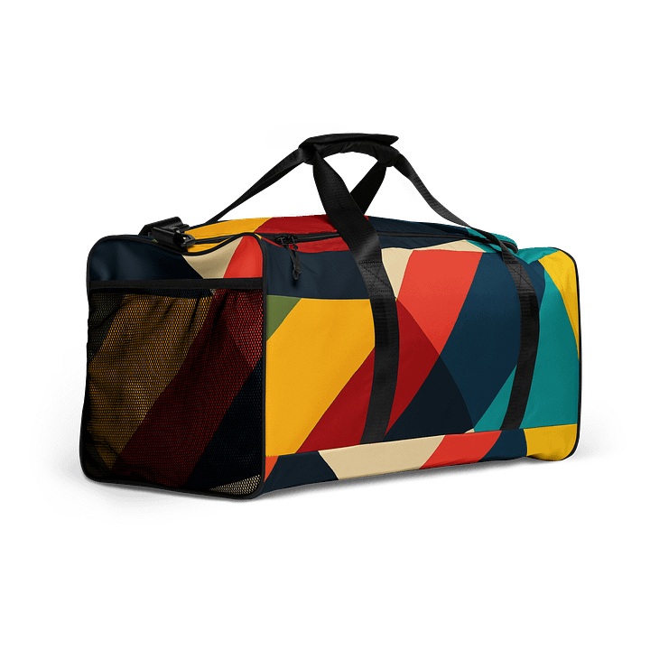 Bold Geometric Travel Duffel Bag – Durable, Spacious & Stylish Carryall product image (2)
