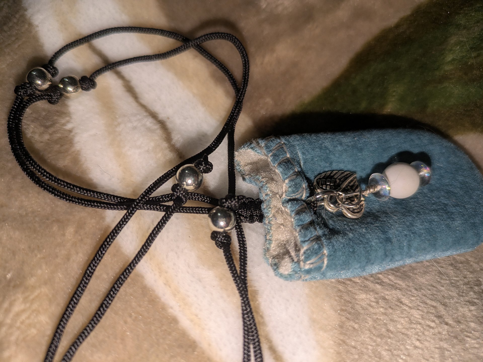 Angels Wings Adjustable Pouch Necklace product image (2)