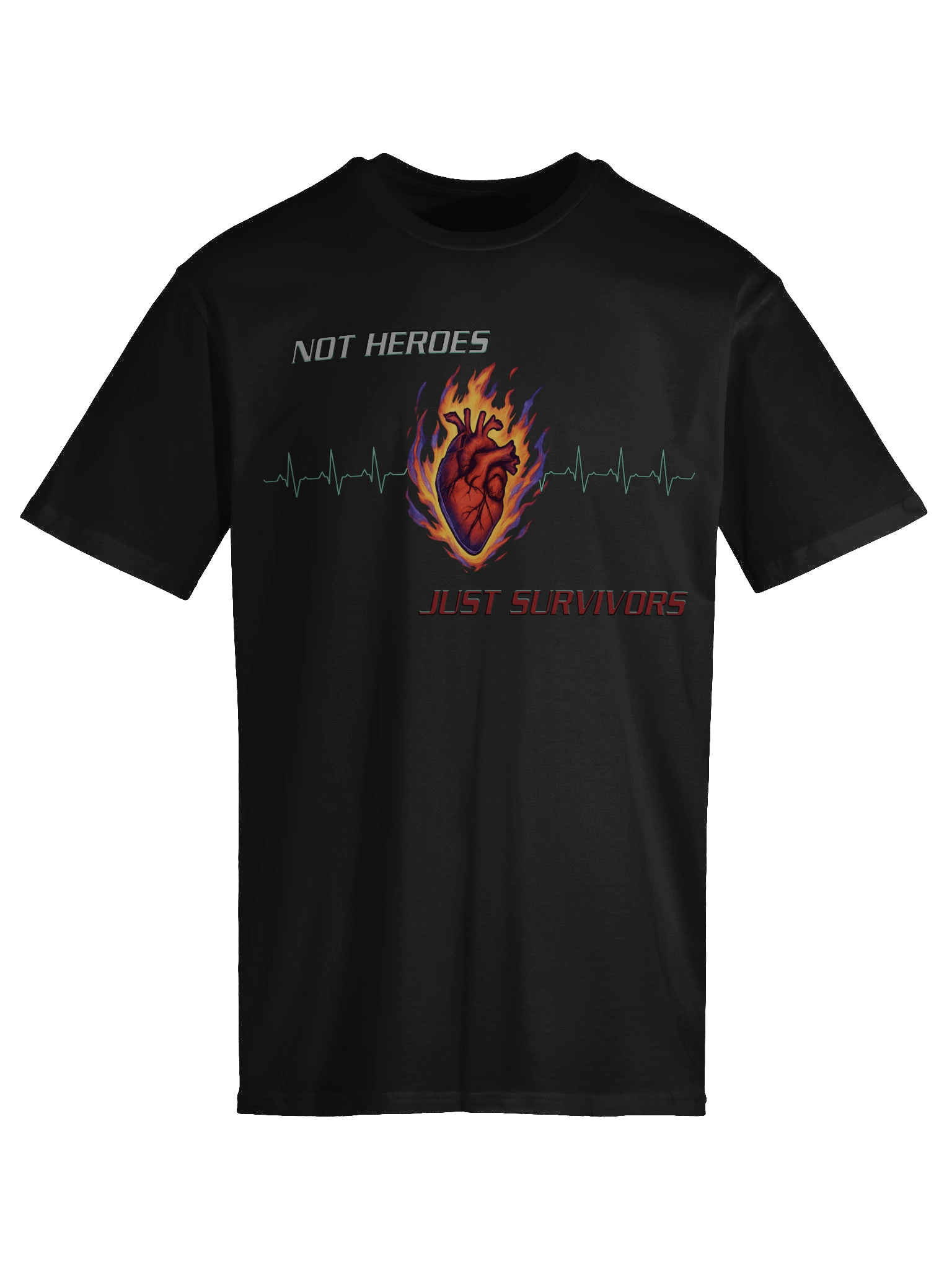 Not Heroes, Just Survivors Tee product image (6)