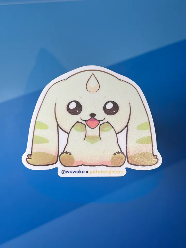 WoWoKo x Potato Fighters - Digimon - Terriermon - Sticker product image (2)