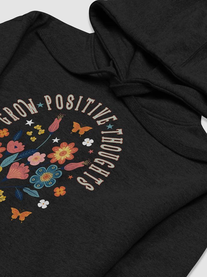 Grow Positive Thoughts Floral Hoodie product image (2)