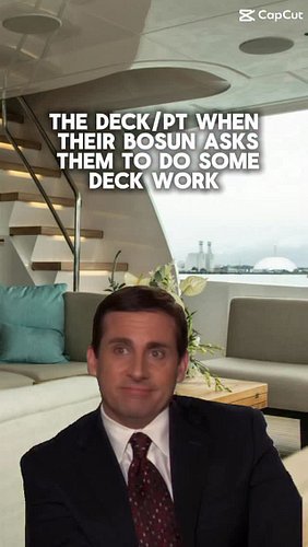Really they’re PT/Deck
.
#yachtie #yachties #honestyachtie #belowdeckmed #yachtcrew #yachtieworld