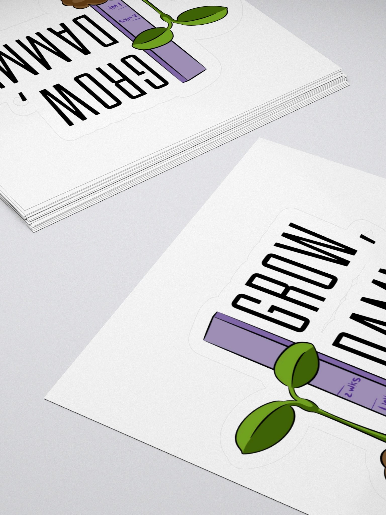 Grow D@mmit! Sticker product image (12)