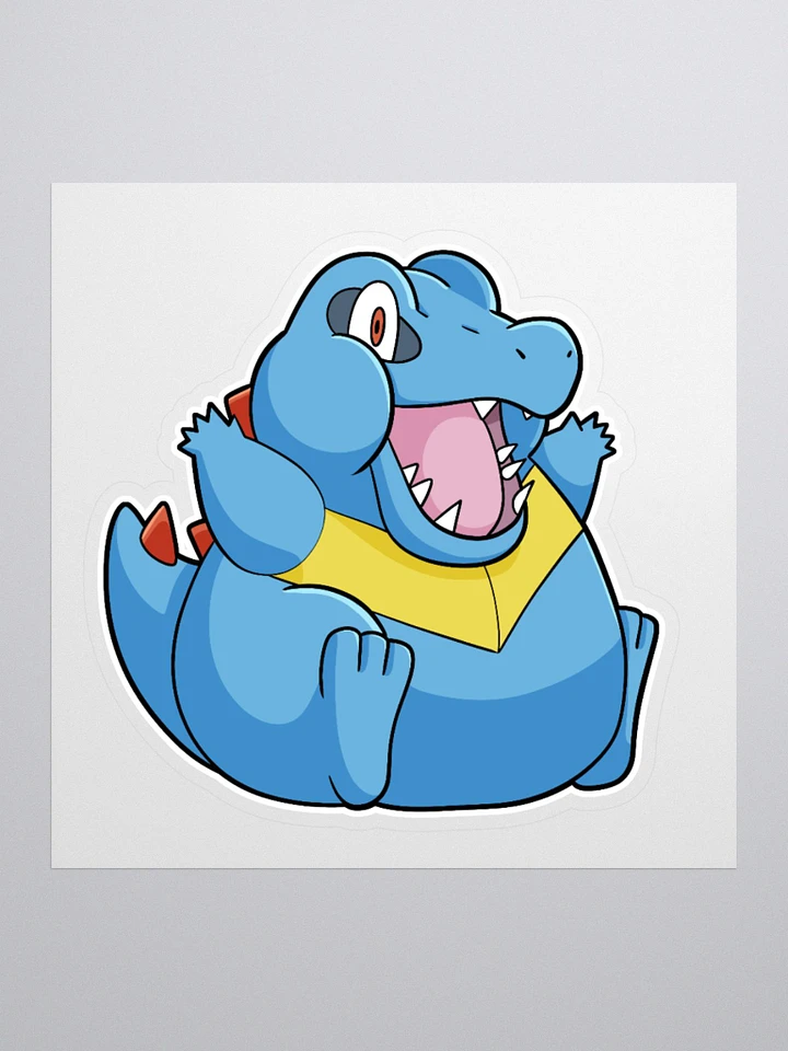 Chubby Totodile Large Sticker product image (1)