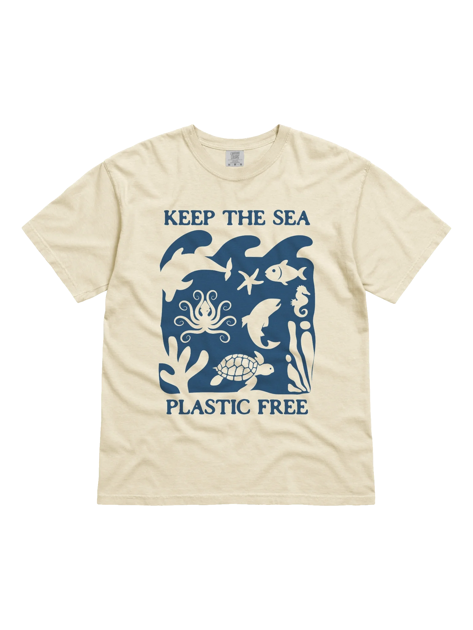 Keep The Sea Plastic Free Relaxed Fit Unisex T-Shirt product image (1)