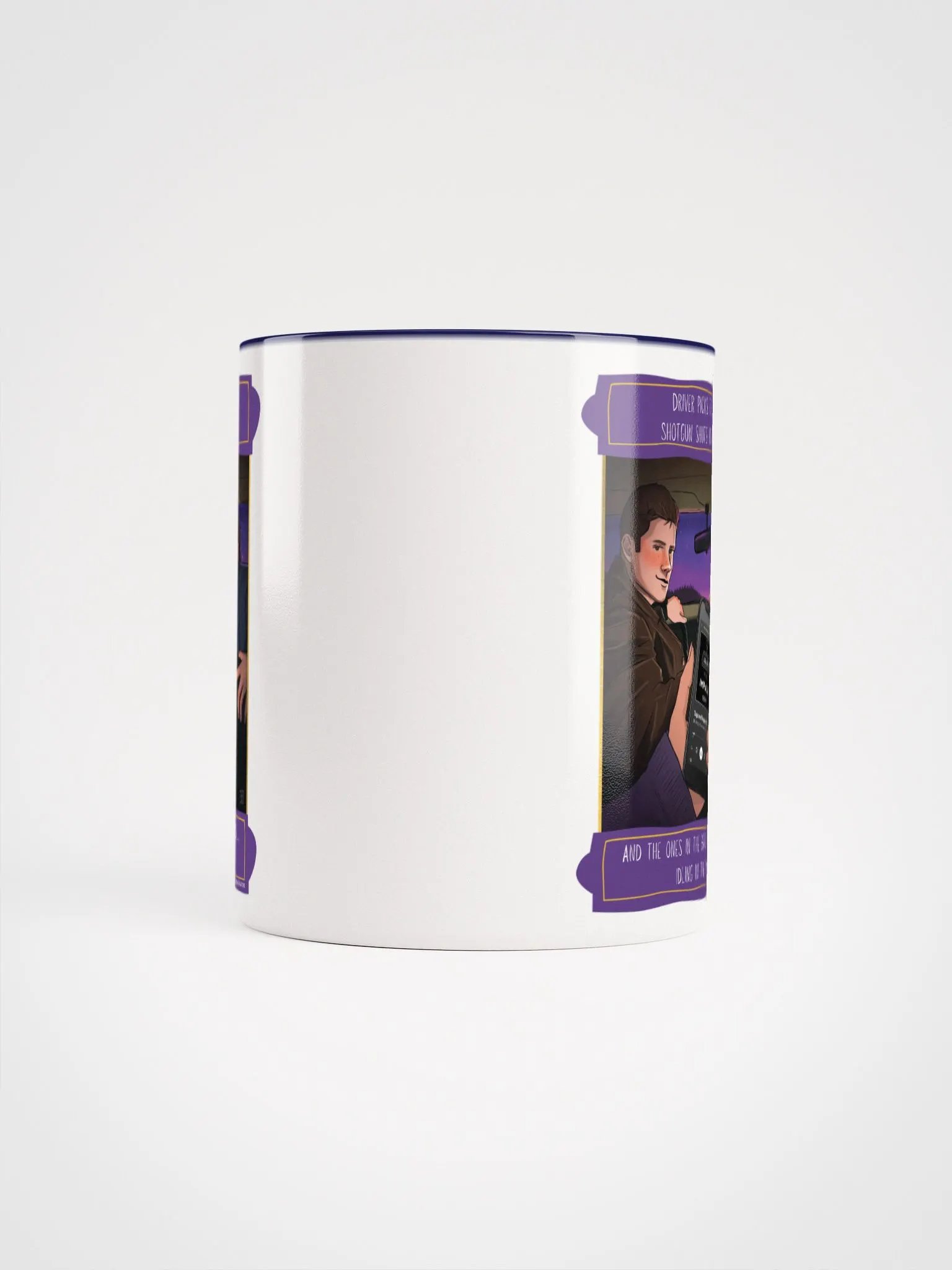 Backseat White and Blue Mug - Bangs and Bingos and Tags and Tropes product image (5)