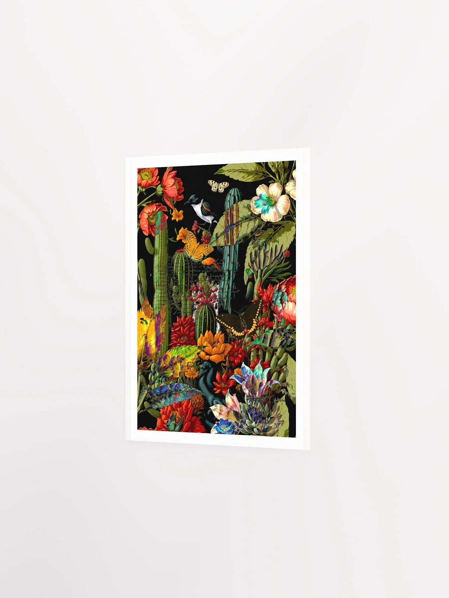 "Conservatory Bloom" - A Vibrant Mixed Media Collage Print by Edward Martin product image (3)