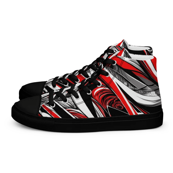 Red White Black Graffiti Design _ Calceonova Streetwear _ Woman High-Top Sneakers product image (2)