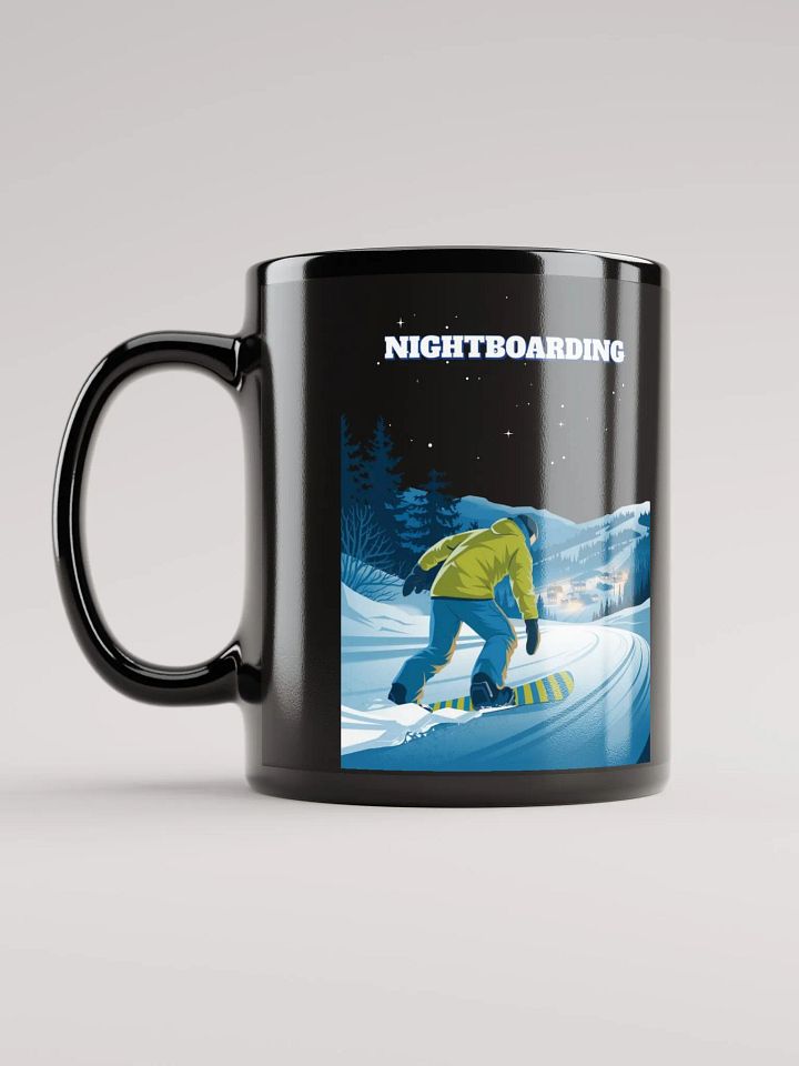 Nightboarding - Midnight Snowboarding Black Mug product image (1)