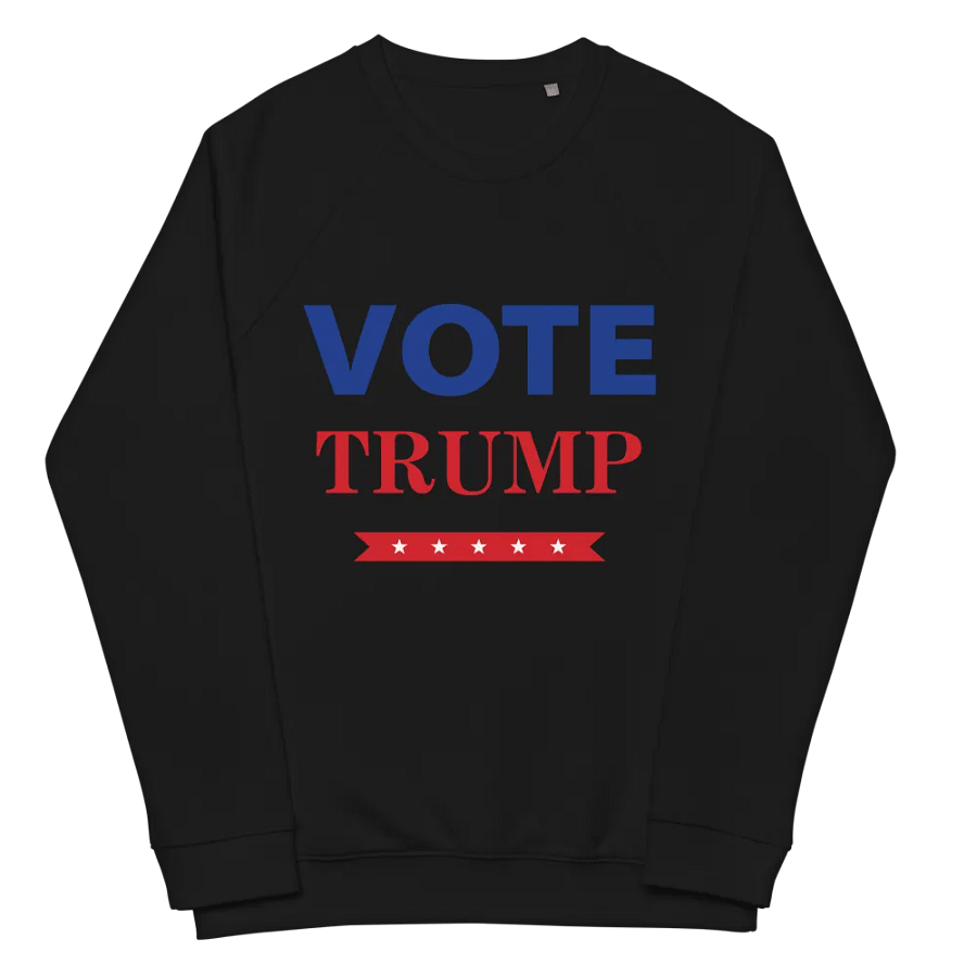 Vote Trump Organic Raglan Sweatshirt product image (4)