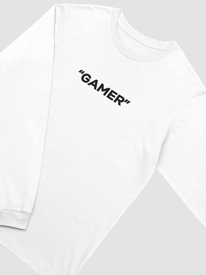 "Gamer" Long Sleeve (black text) product image (2)
