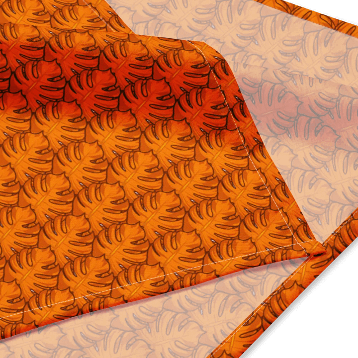 Orange Monstera Bandana product image (1)