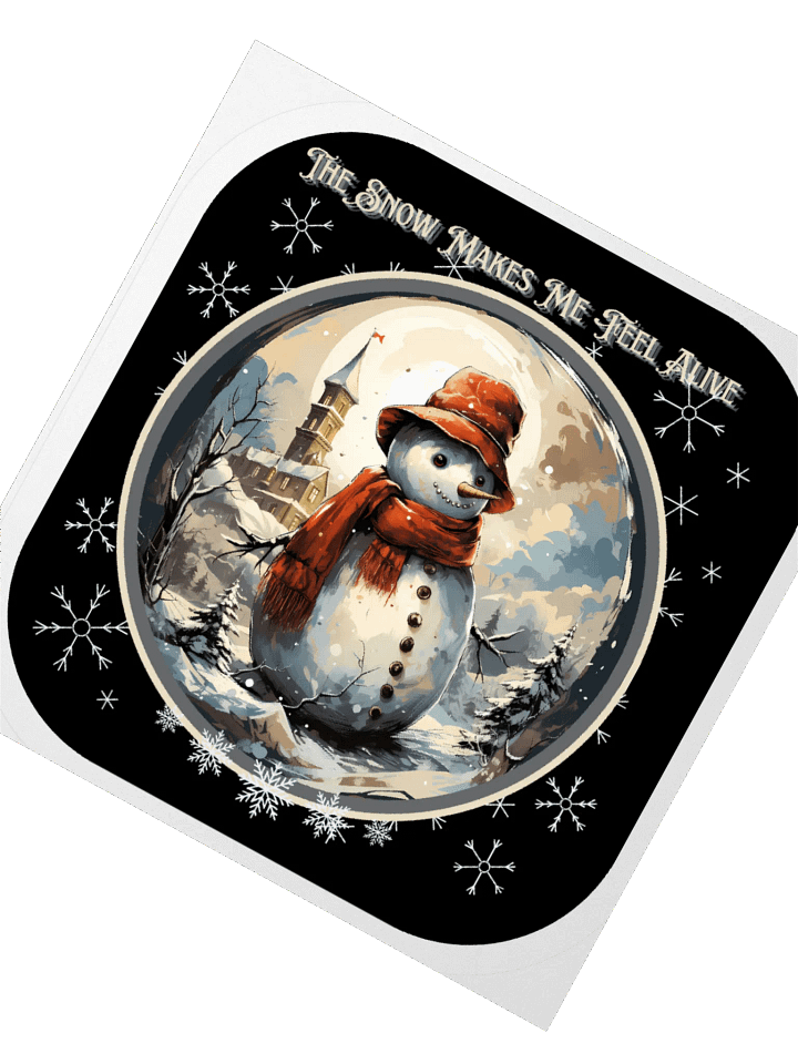 The Snow Makes Me Feel Alive Sticker product image (1)
