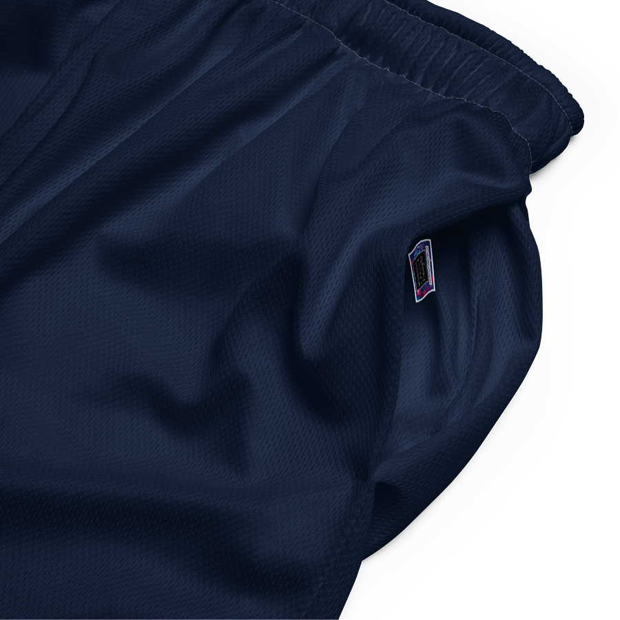 Women's | BRN.2C.C.™ Mesh Shorts | Coastal Cool Meets Sporty Style | Recycled Unisex Activewear 🌊🔥| White Logo on Blizzard Blue product image (4)